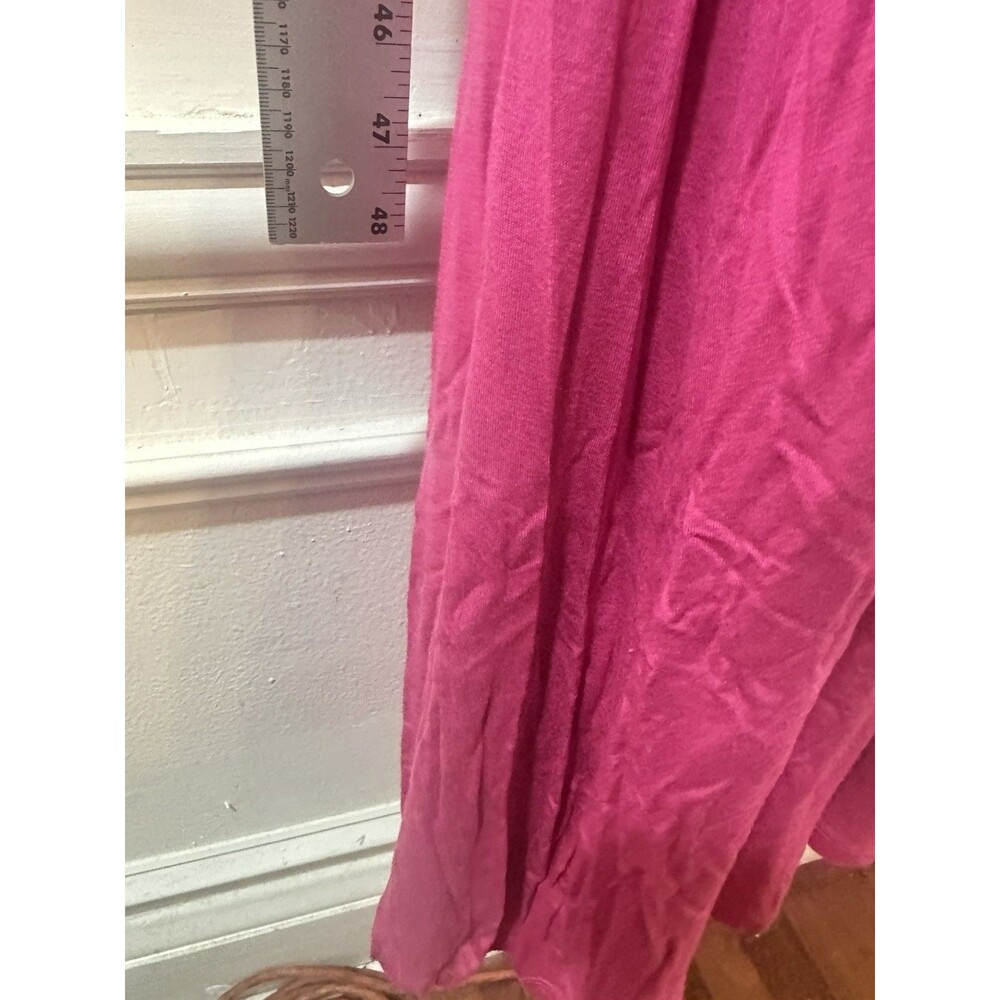NY&Co Maxi Dress Women's Size Large Pink Dress Summer Comfort Flow Cool - Picture 6 of 9